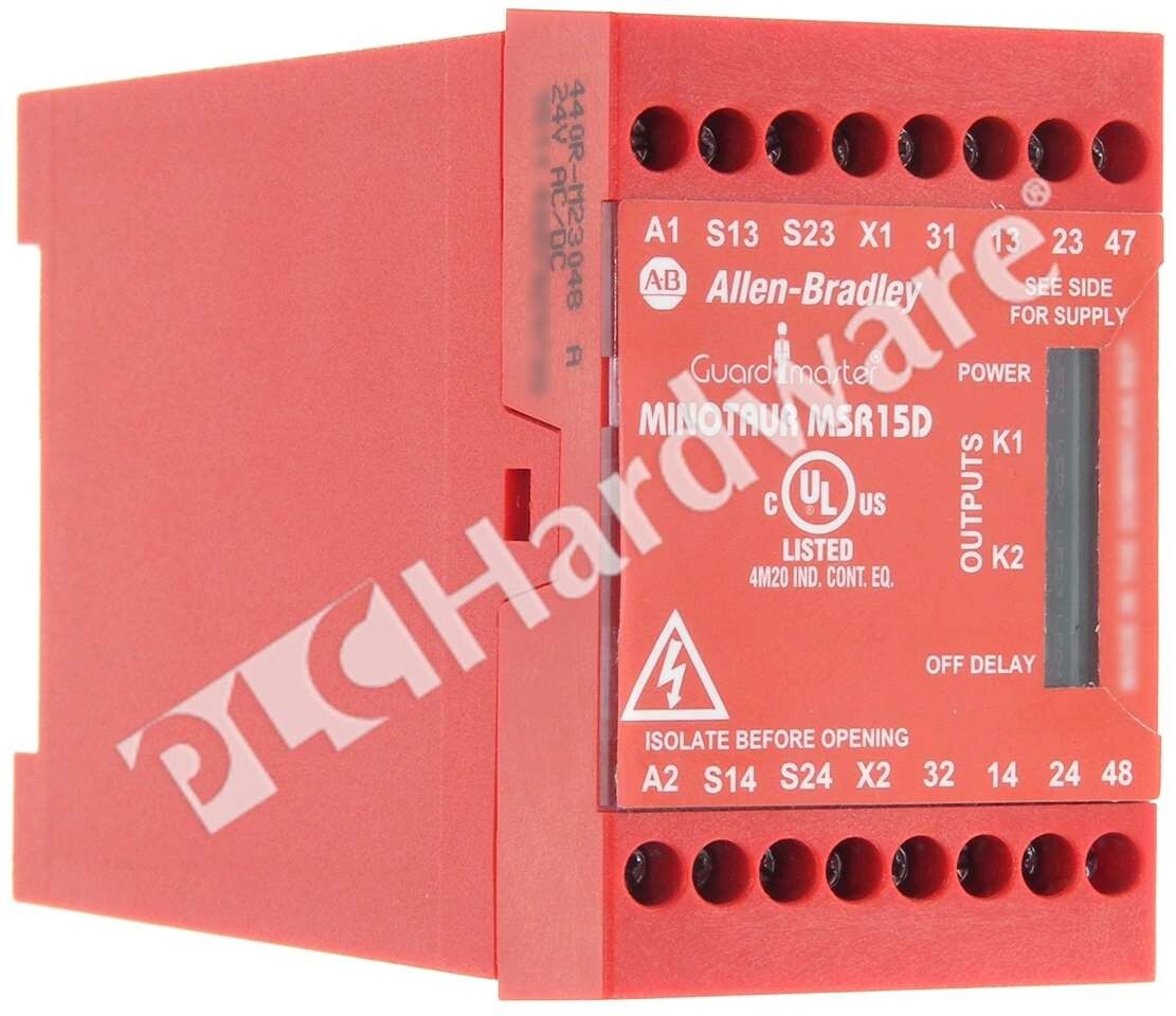 Allen Bradley 440R-M23048 /A MSR15D Minotaur Monitoring Safety Relay 24V AC/DC