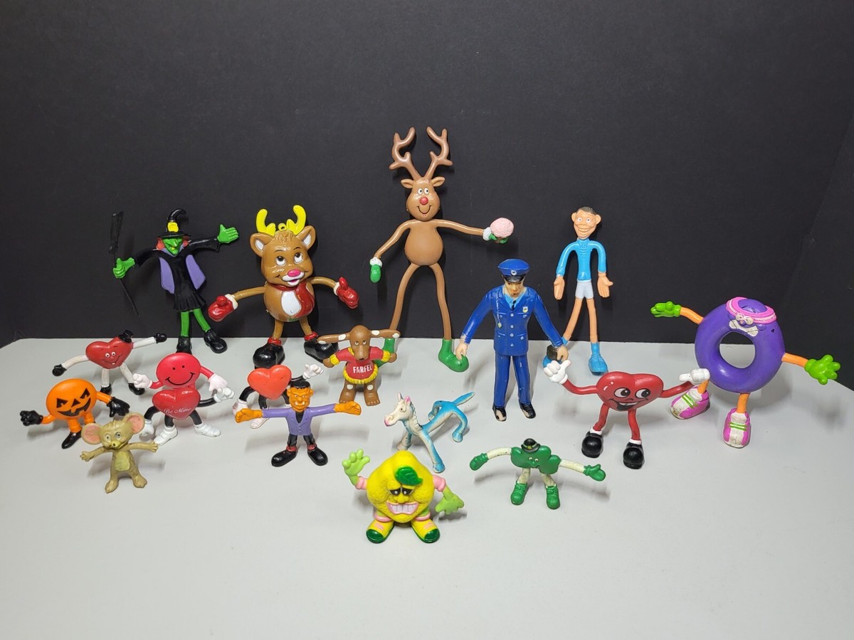 ヴィンテージ モンスター ベンダブルフィギュア 80s Bendable Toy Vintage Bendy Rubber Bendable Toy Lot Flexible | eBay