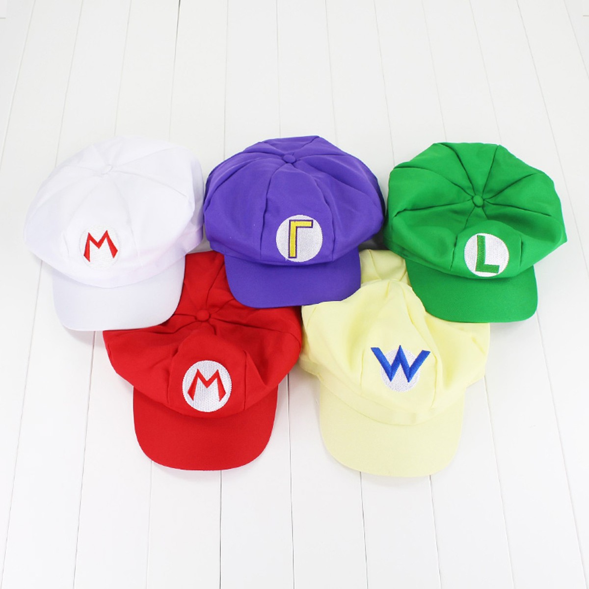 Super Mario Bros Cosplay Luigi Costume Adult Party Hat Cap Child