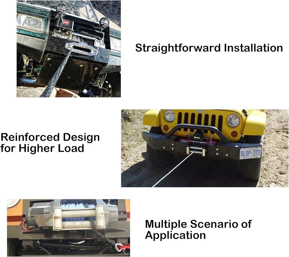 Winch Roller Guide Fairlead Cable, 4 V&iacute;as, Acero De Alta Res | Cuotas Sin Inter&eacute;s