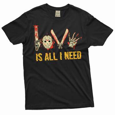 Men's Halloween Horror Shirt Halloween Love Shirt Serial Killer Shirt Scary Gift