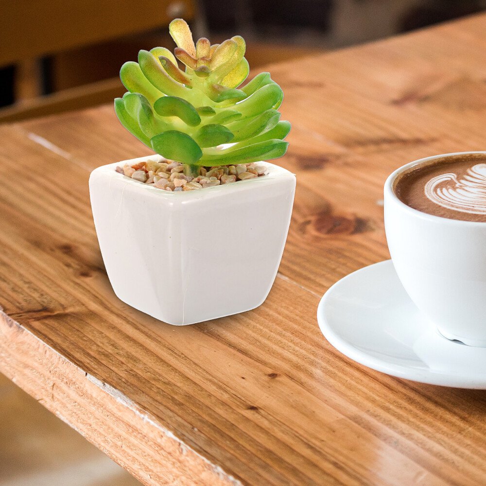 6Pcs Realistic Plants Pot Small Plants Decorative Artificial Flower eBay