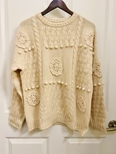 100 Cashmere Sweater Top Pullover New L