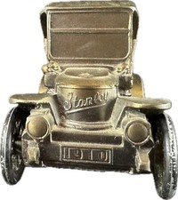 Vintage USA 1974 Banthrico Chicago 1910 Stanley Car Cast Metal Collect Coin Bank