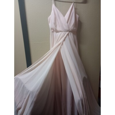 Lulu's style#Ida 7 0 9 4 1 blush pink maxi dress fully lined women's size  small | eBay