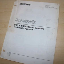 Caterpillar 936 936E Wheel Loader HYDRAULIC System Schematic manual service book