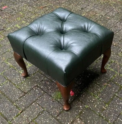 Chesterfield Hocker Crawford Fusshocker Leder