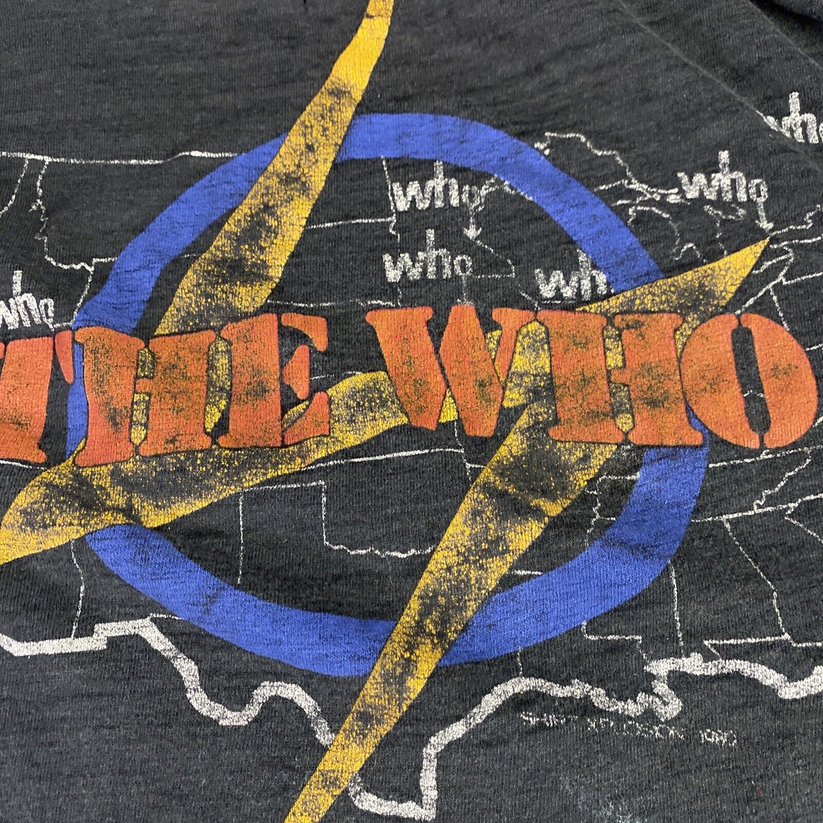 Vintage 1980 The Who American Tour T Shirt RARE S… - image 12