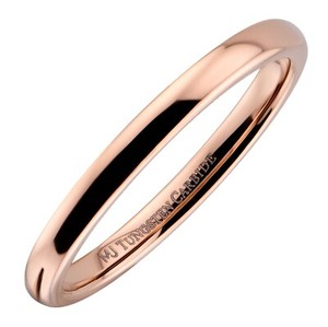 Authentic Rose Gold Plated polished Tungsten Carbide Ring Wedding Band 2mm 3mm 4mm 6mm