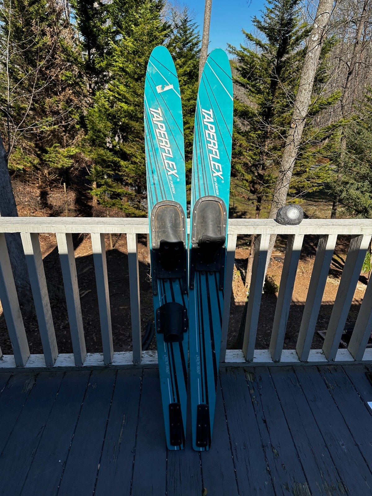 VINTAGE TAPERFLEX BY PURITAN WATER SKIS MODEL ORION RM50 COMBO SKIS eBay
