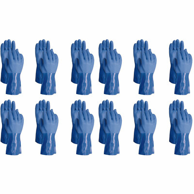 ATLAS 660 Vinylove Triple Dipped Medium Textured PVC Work Gloves, 12-Pairs