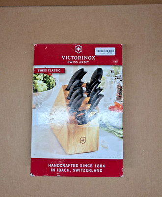 Victorinox Swiss Classic Knife Block - Kitchen Knife Set with Block for Home