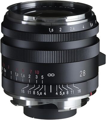 Voigtlander Lens NOKTON Vintage Line 28mmF1.5 Aspherical Type I VM Mount Black