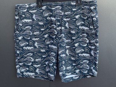 American Eagle Shorts Mens SZ XXL All Over Print Waves Extreme Flex Y2K
