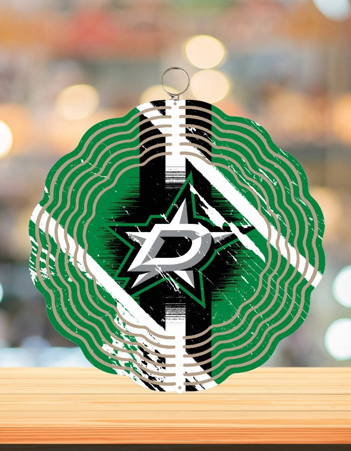 Dallas Stars Round Wind Spinner