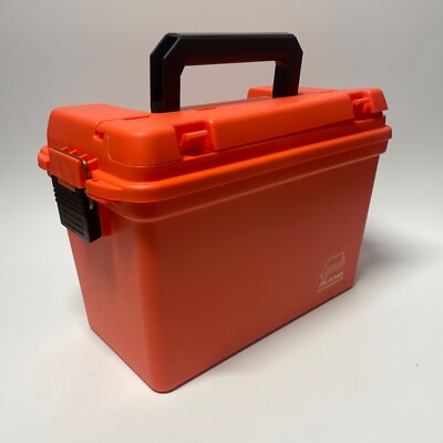 Plano Molding 1612 Dry Storage Box, Marine, Orange, Lid Storage, Tray, 15x10x8