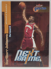 00-01 Fleer Game Time DerMarr Johnson Extra Parallel Rookie Card #5/250 (Hawks)