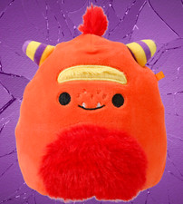 Squishmallows 5  Ernest The Monster Halloween Exclusive 2023 Red Monster, NWT