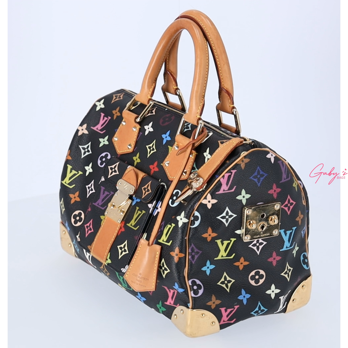 Louis Vuitton Black Monogram Multicolor Speedy 30 Top Zip Louis Vuitton Black Monogram Multicolor Speedy 30 Top Zip