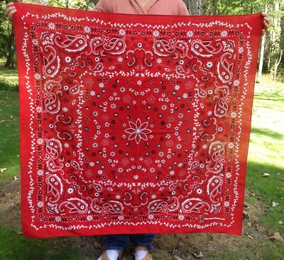 SALE! 18 Colors! Giant Extra Large Texas Size Paisley Bandana  42x42