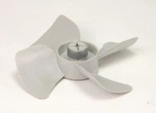 Lot of 2 - THORGREN 250 Grey Fan Blade, CCW,  2-1/2" Diameter, 1/8" Shaft