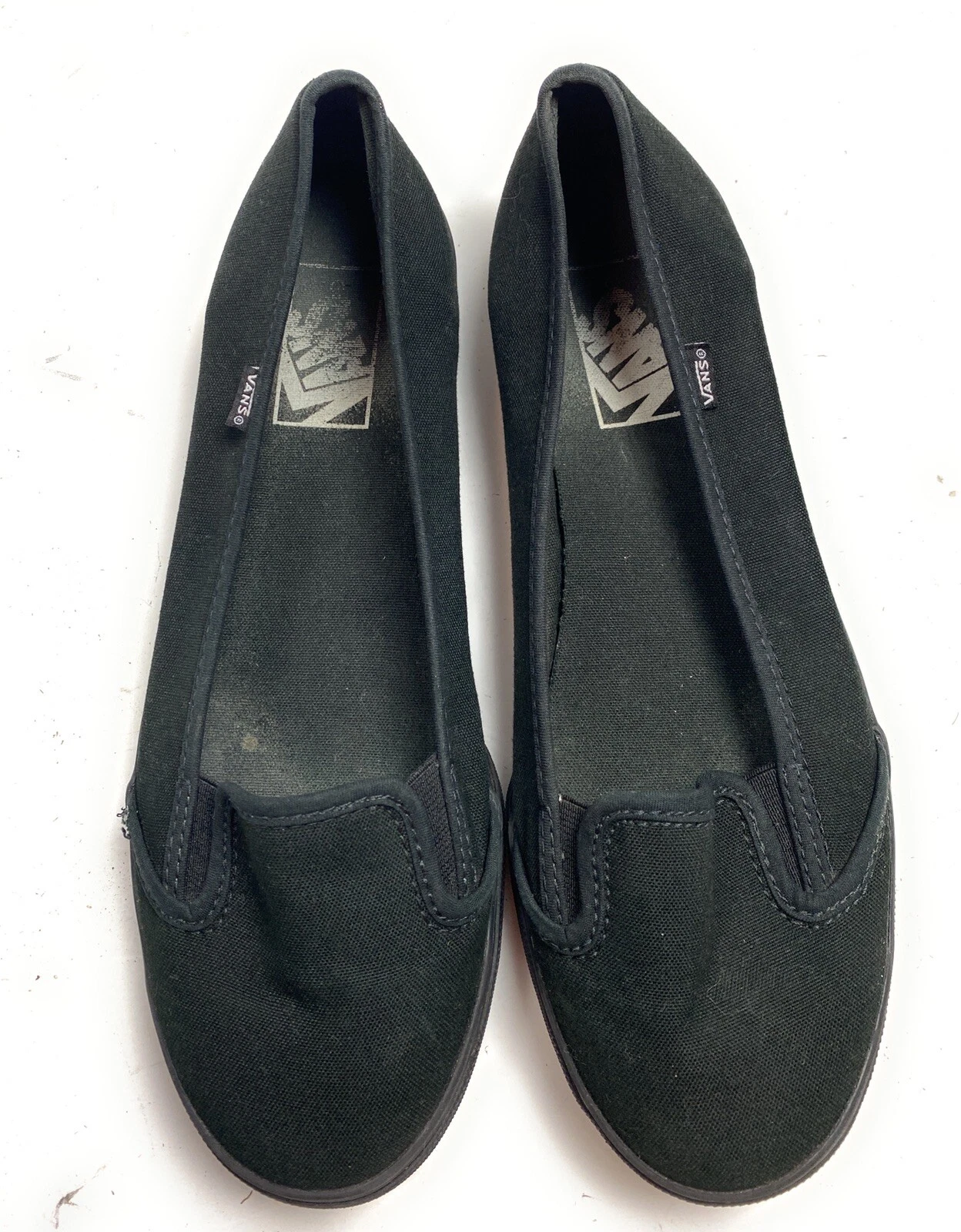 Scarpe da skateboard slip on da donna nere Vans taglia 8