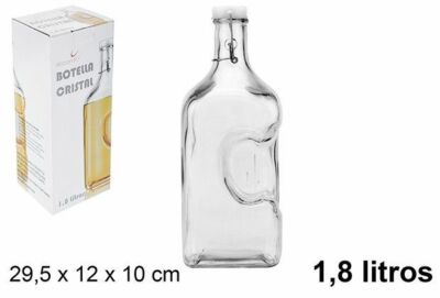 x Flasche Krug Glaskaraffe 1,8l Krug Wasser Wein Getränke Küche Bal