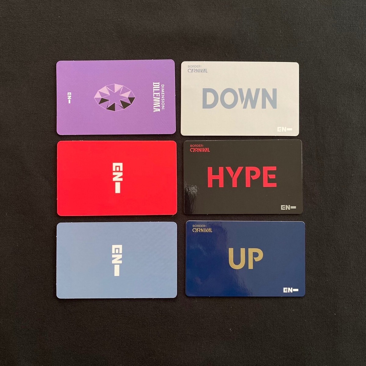 ENHYPEN Group Photo card Set of 6 Dimension Dilemma Border