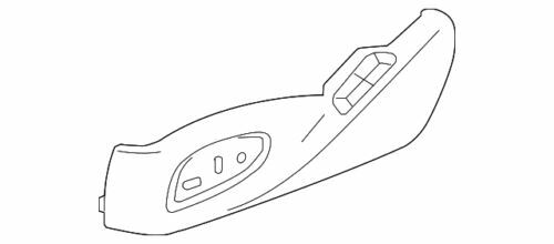 Panel exterior del asiento del conductor negro para Cadillac ATS 2013-2015 (N/P 22893771)