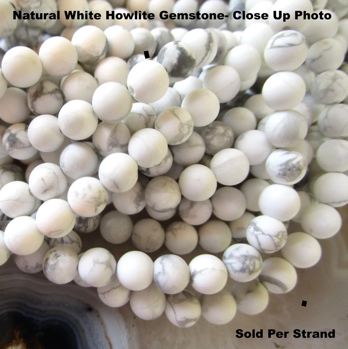 Howlite stone shop beads