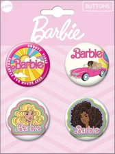 Ata-Boy 4-Piece Barbie Button Set