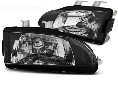 Headlights for Honda Civic 2 Doors 3 Door 1991 1992 1993 1994 1995 VR-1331 Black