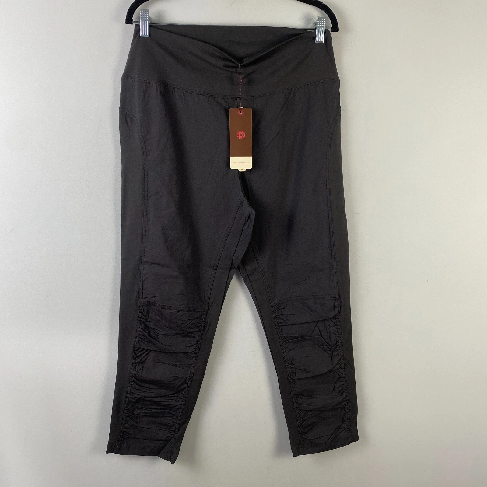 XCVI Wearables High Waist Jetter Crop Pull On Pants Size XL Gray