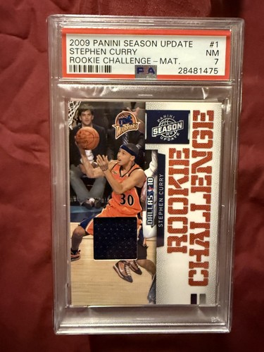 2009 PANINI SEASON UPDATE STEPHAN CURRY ROOKIE CHALLENGE-MAT. #1 NM7 CARD