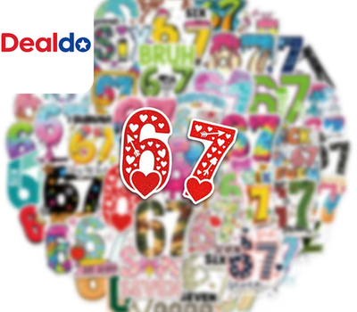 Meme♥️即購入⭕️ほぼ即日発送⭕️　ネームタグ 3 Random 67 Six Seven Meme Vinyl Decal Stickers Hands Funny | eBay