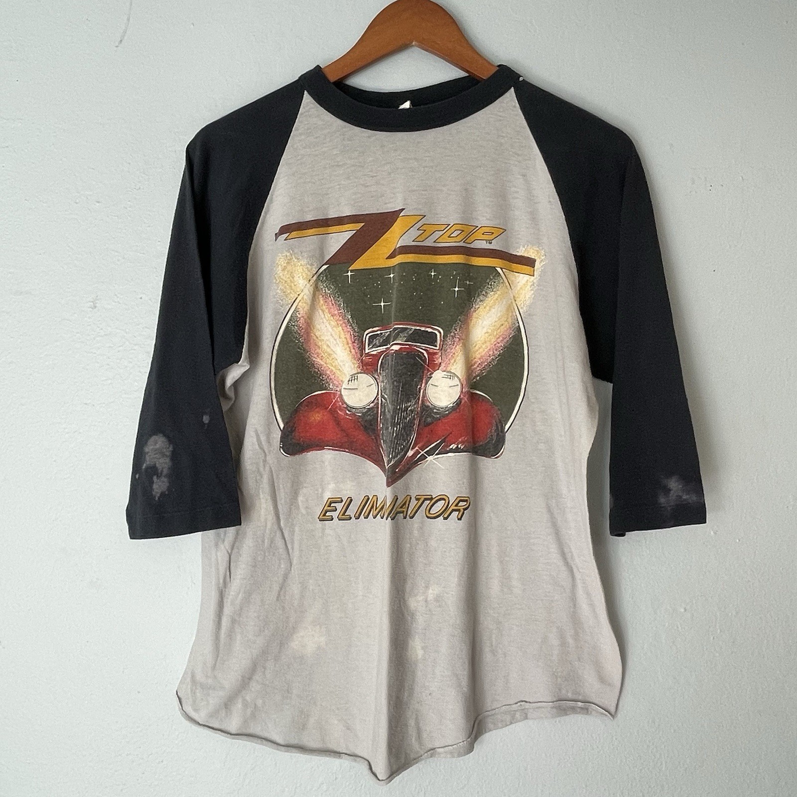 1980s ZZ Top — Eliminator Raglan vintage concert t-shirt