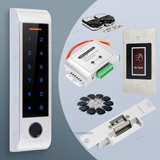 HOMSECUR Weatherproof WIFI Fingerprint RFID Access Control Set Lock APP Unlock