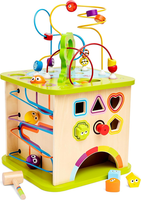 Hape MotorikwüRfel „Kleine Tierchen“ - Aus Holz, Multifunktions-SpielwüRfel, Ler