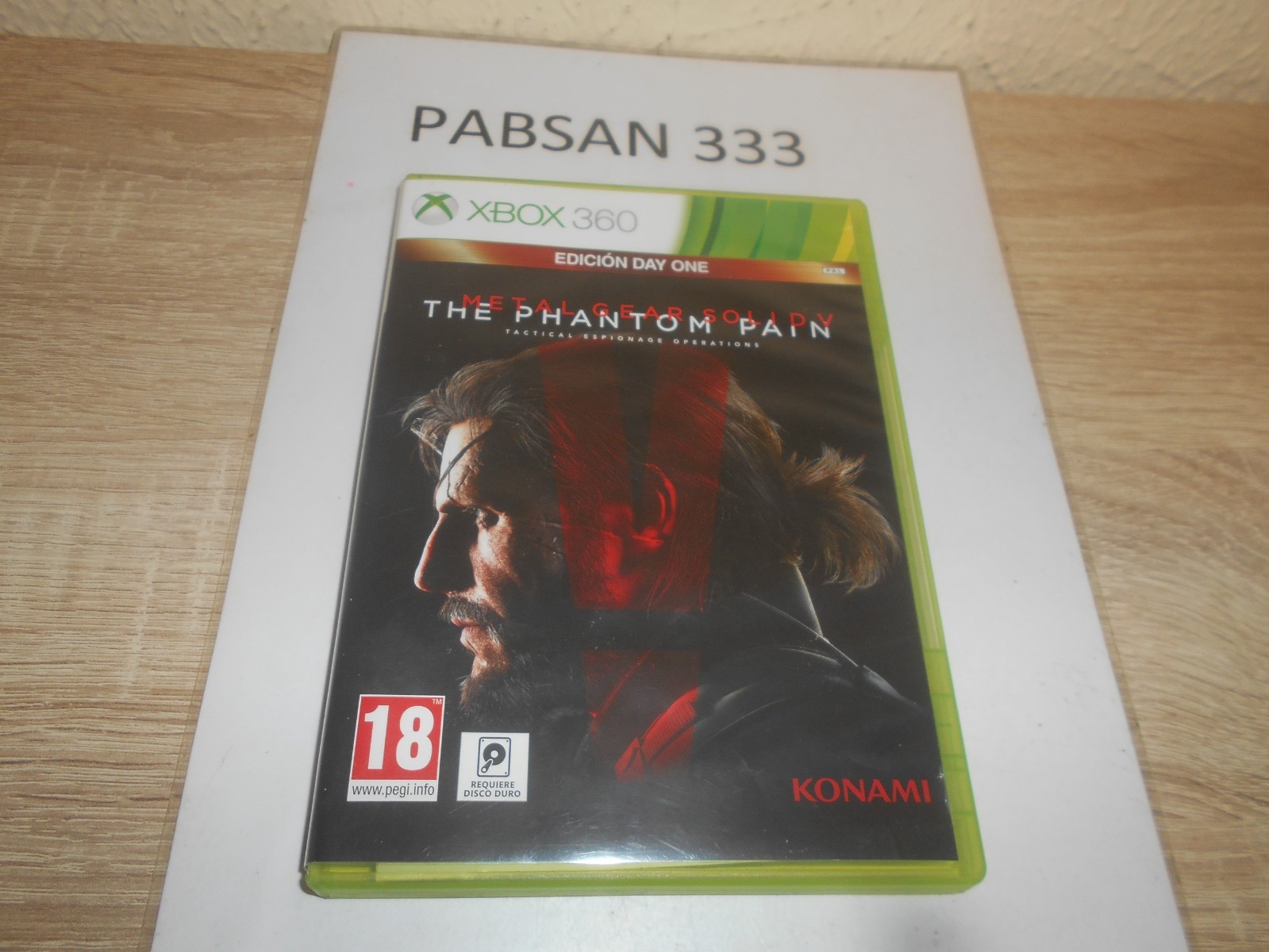 XBOX 360 - METAL GEAR SOLID V THE PHATOM PAIN CON MAPA , PAL ESPAÑOL , COMPLETO
