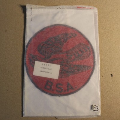 BSA Boy Scouts WHIPPOORWILL Patrol Flag Embroidered Canvas Pennant Vintage NOS