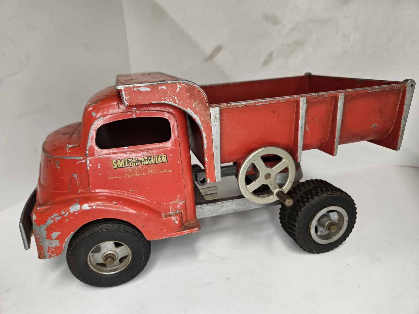 Vintage Original 1950's Smith Miller GMC Dump Truck Smitty Toys Drive-O *READ*