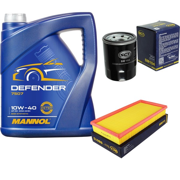 SCT Inspektionspaket 5L Mannol 10W-40 FüR Mitsubishi Space Star 1.6 16V 1.3-image