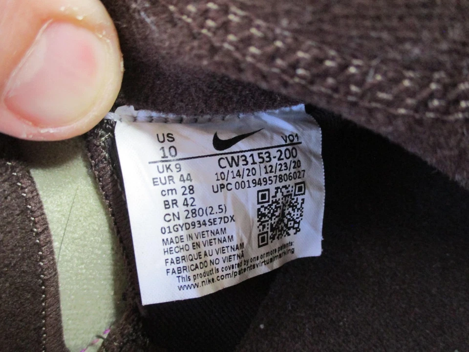 Nike LeBron 18 Low Shoes Mens Size 10 Olive Purple Air Max Viotech CW3153-200 - Image 2 of 4