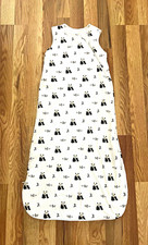 Kyte Baby Bamboo Sleeping Bag Sleep Sack Size M 1.0 TOG White Black Panda Print