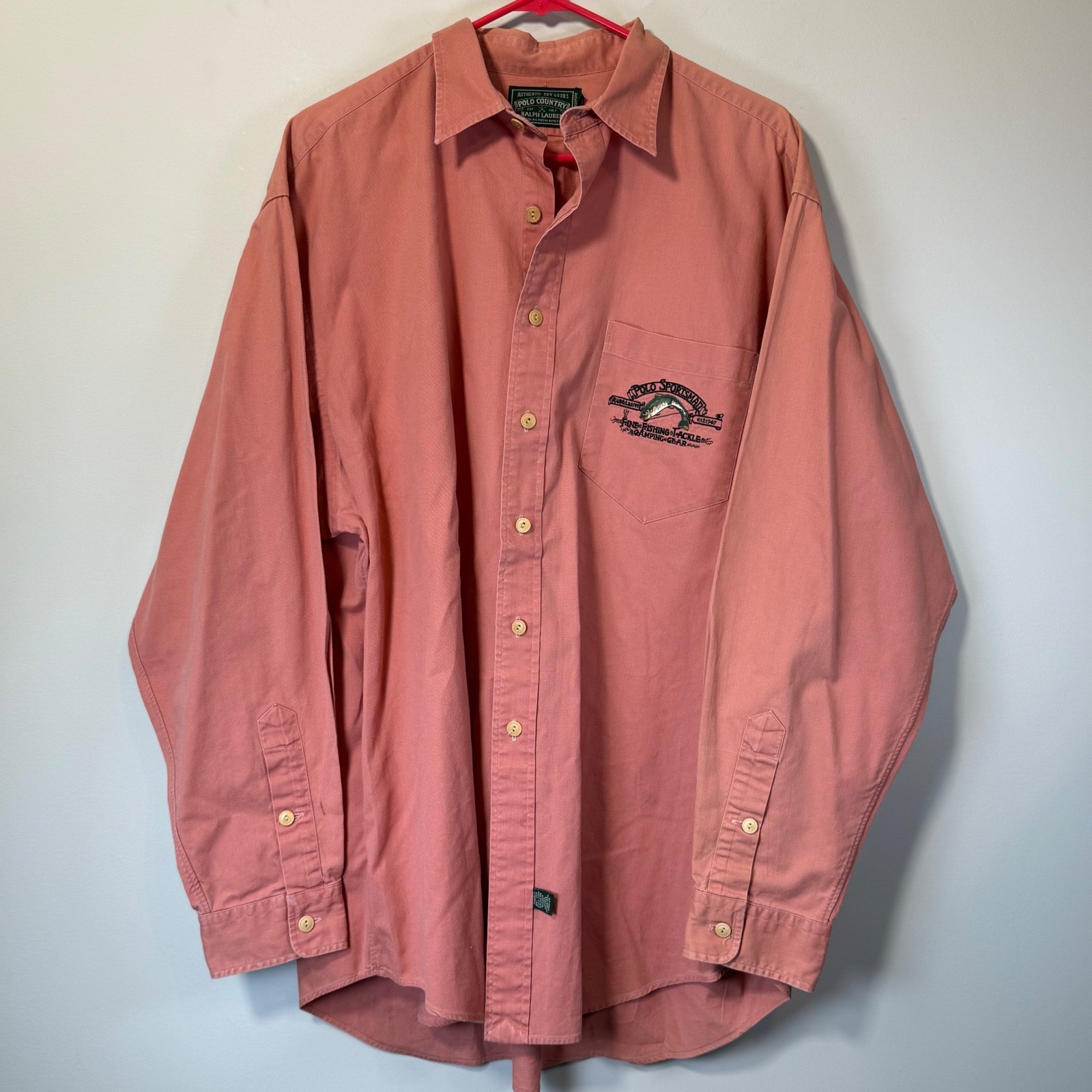 VTG Polo Ralph Lauren Country Sportsman Tackle Fishing Men