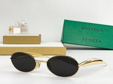 Bottega Veneta BV1386S Women's Sunglasses Gold Frame Gray Lens 52MM 4 Color