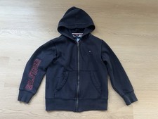 Tommy Hilfiger Boys Long Sleeve Zip-Up Hoodie navy blue Size 6