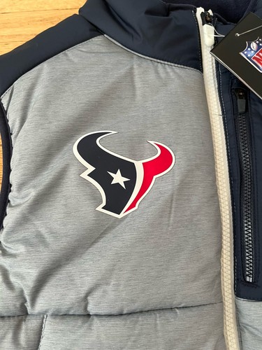 Nike Full Zip Sideline Vest Houston Texans Mens Small NWT NFL Training - Picture 7 of 13