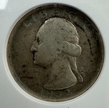 1932 D Silver Washington Quarter 25c Circulated Fine Rare Date Coin