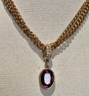 Swarovski Swan Necklace Earrings Set Gold Plated Crystals — photo 3
